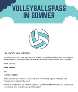Volleyballspaß im Sommer